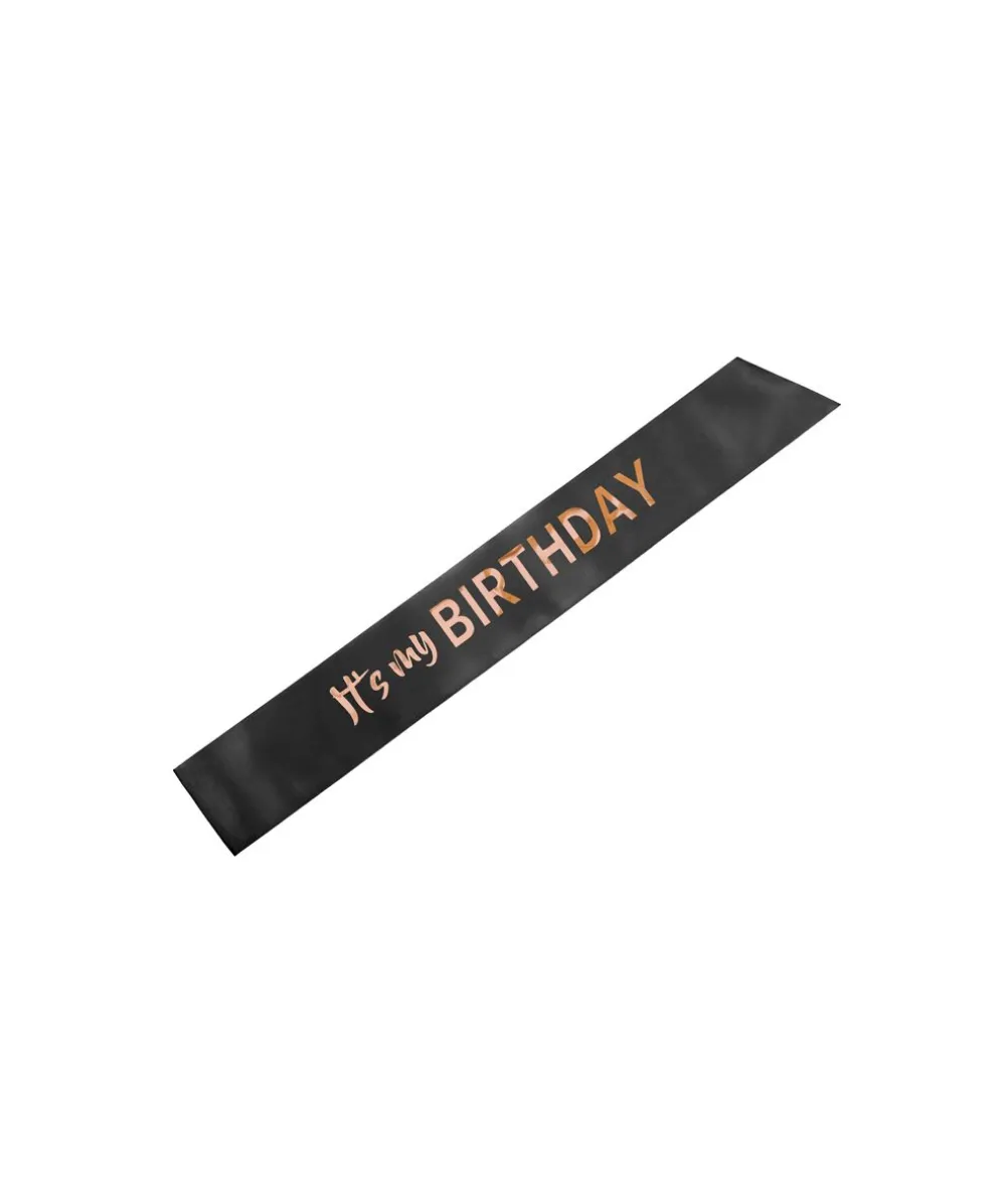 Sort Its My Birthday skærf