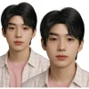 Sort K-pop dæmon paryk