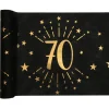 Sort og guld bordløber, 70 år