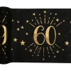 Sort og guld bordløber, 60 år