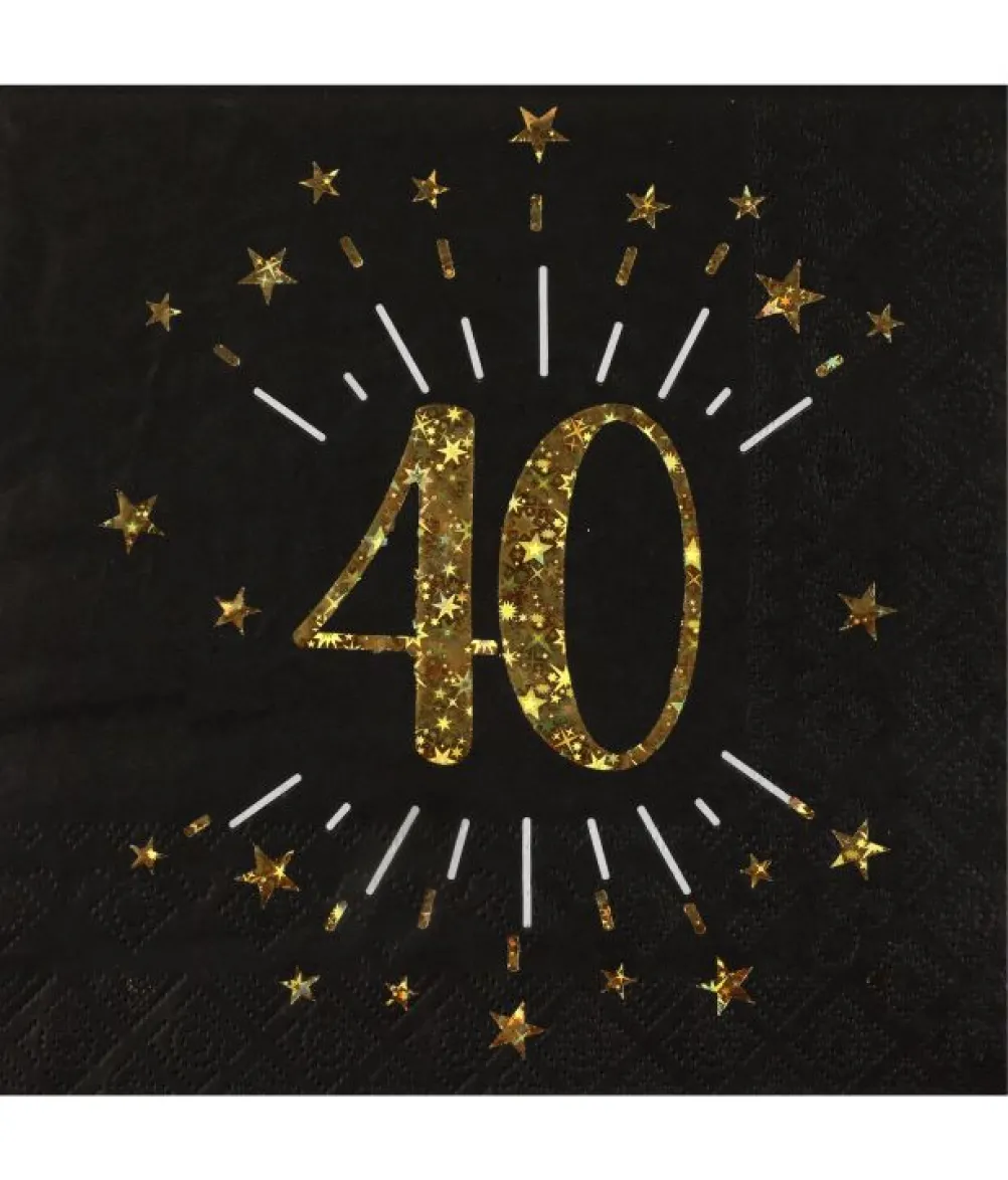 Sort og guld servietter, 40 år