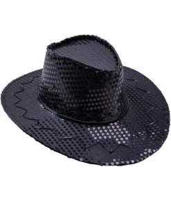Sort paillet cowboyhat