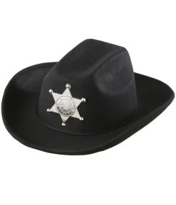Sort Sherif Cowboyhat, barn