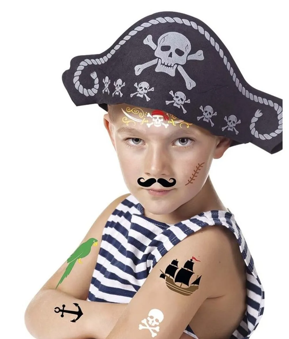 Sørøver makeup skabelon