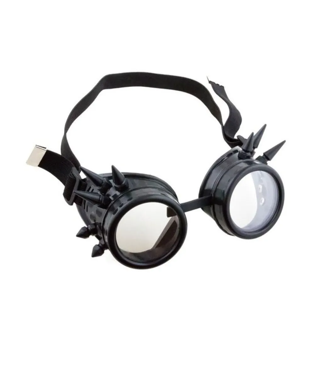 Steampunk goggles, sort