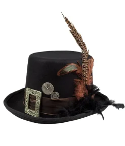 Steampunk hat med fjer
