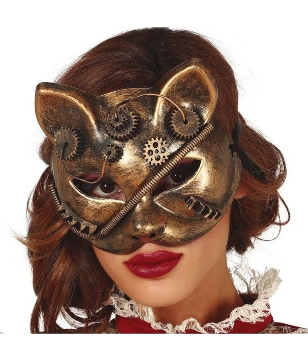 Steampunk kattemaske