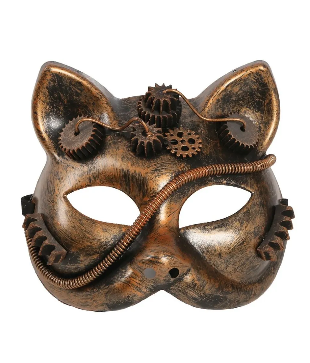 Steampunk kattemaske