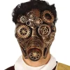 Steampunk maske, guld