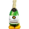 Stående champagneflaske folieballon