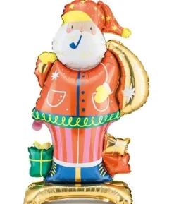 Stående Julemand folieballon