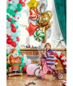 Stående Julemand folieballon