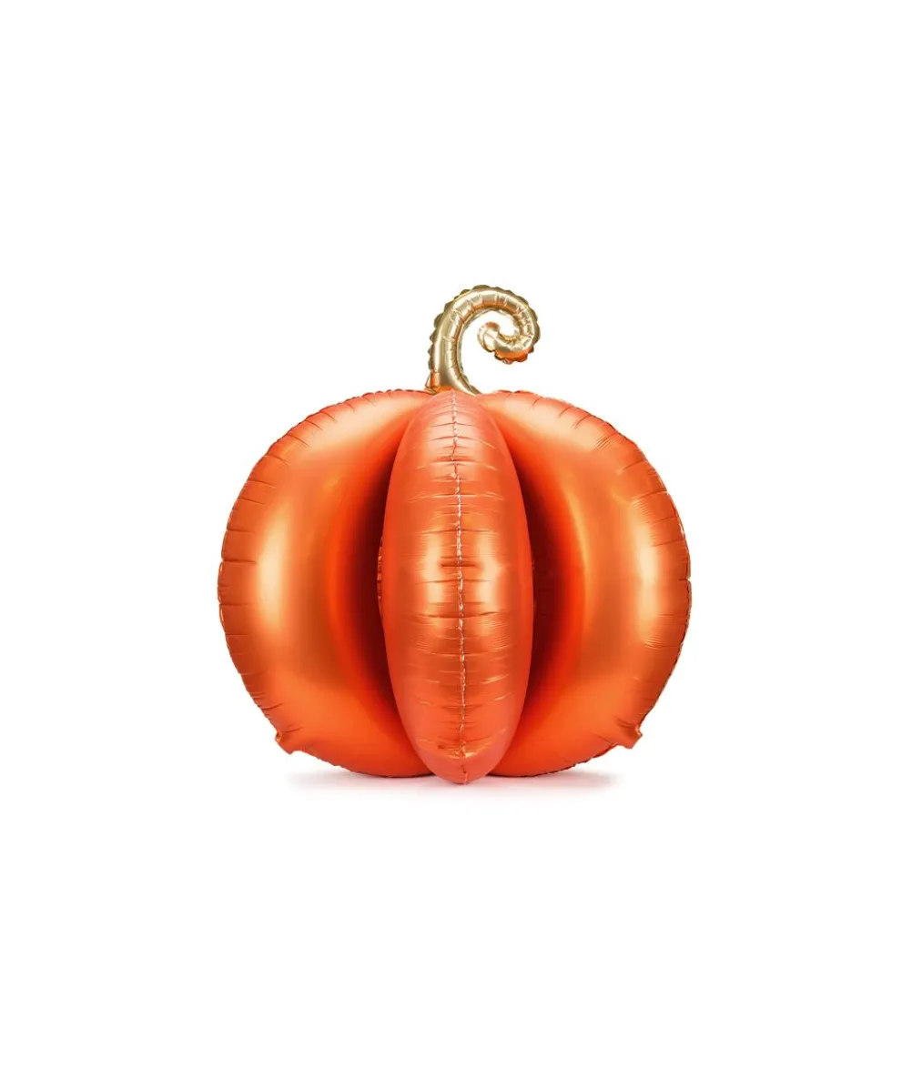 Stående orange græskar folieballon
