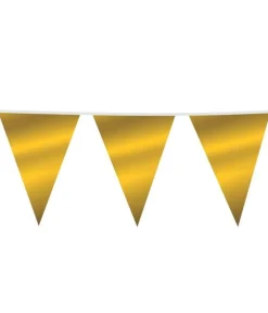Stor guld vimpelguirlande, metallic