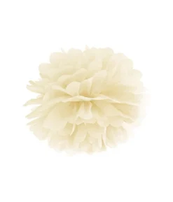 Stor pompon Creme