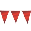 Stor rød vimpelguirlande, metallic
