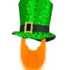 St. Patricks dag hat med skæg