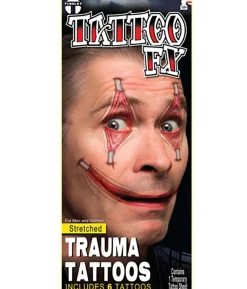 Stretched trauma tatovering