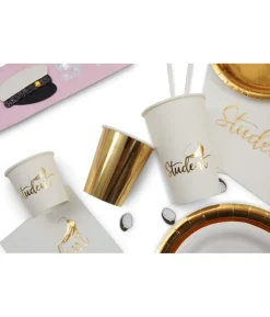 Student papkrus med guld skrift
