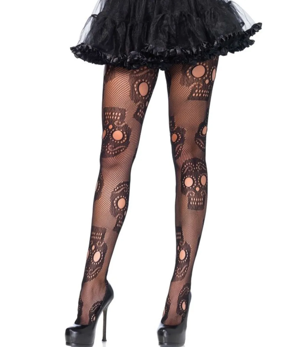 Sugar skull strømpebukser