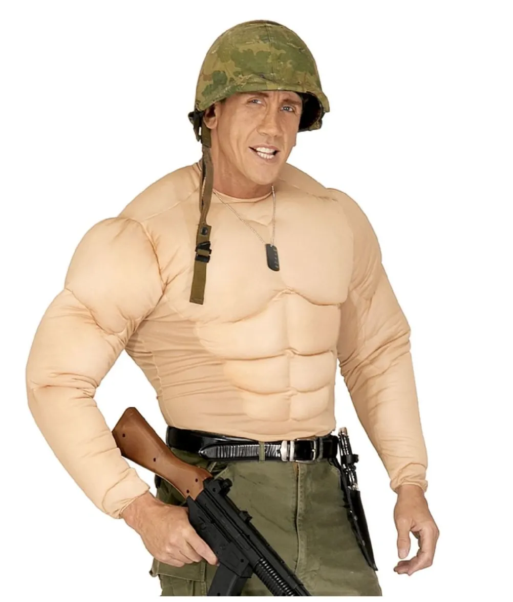 Supermuskler bluse kostume