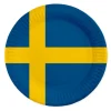 Sverige paptallerken, 8 stk