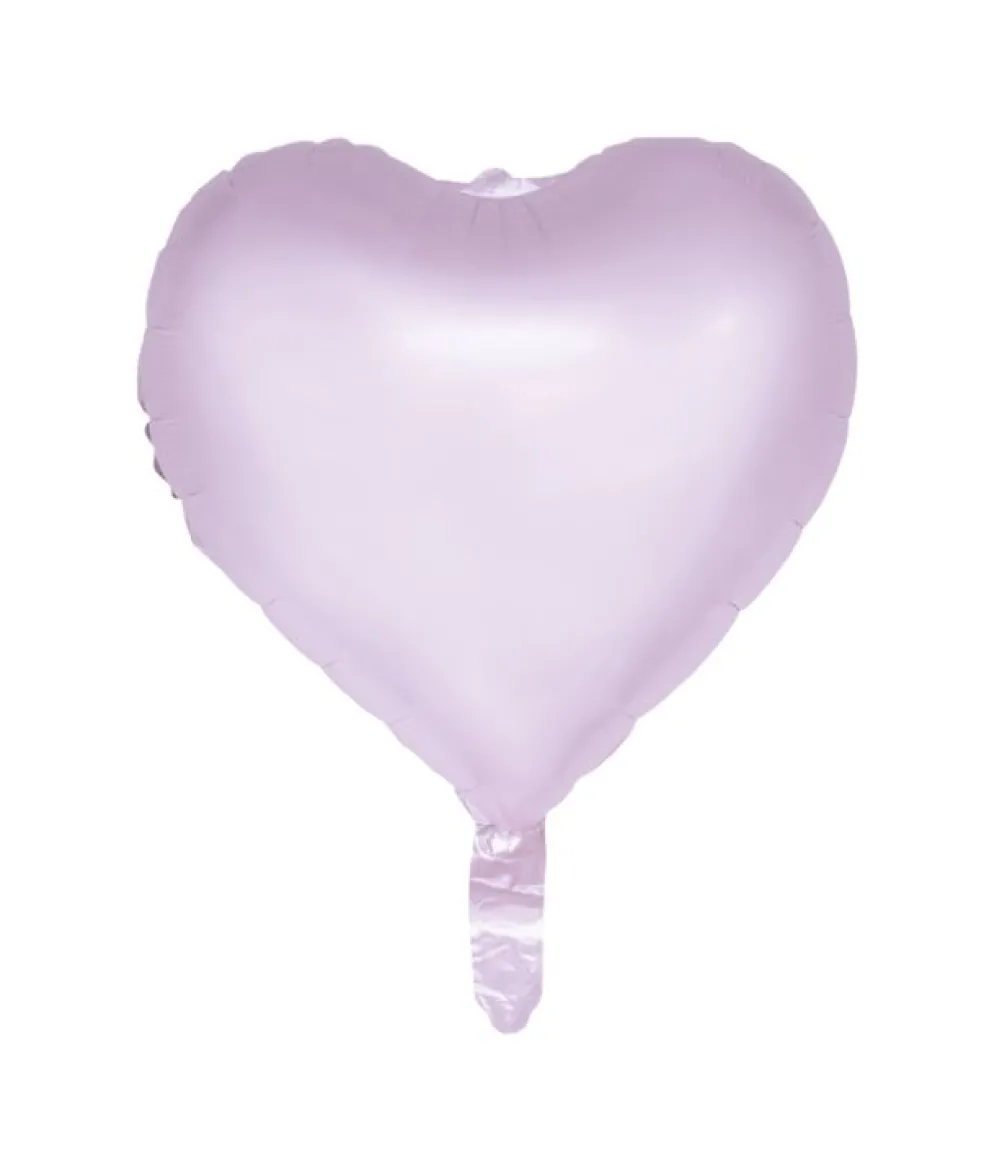 Syren pastel hjerte folieballon, 46 cm