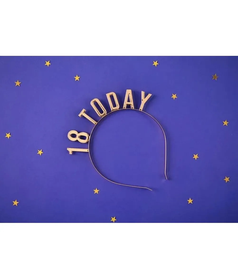 18 Today guld hårbøjle
