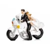 Topfigur par på motorcykel