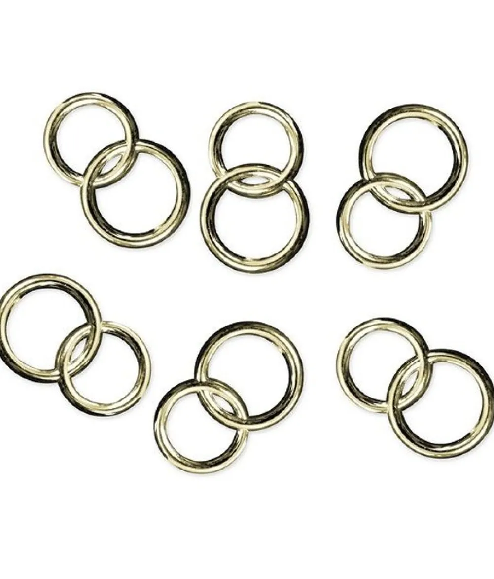 Vielsesringe konfetti, guld