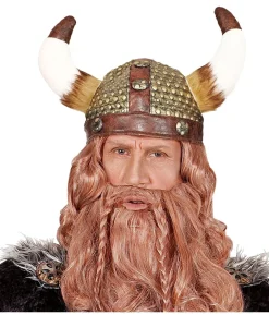 Vikingehjelm læder-look