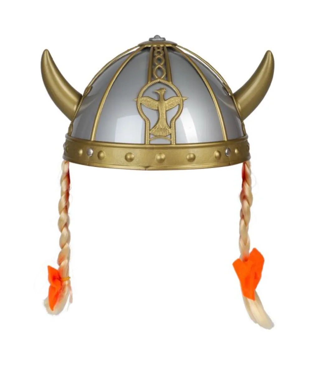 Vikinge hjelm med fletninger