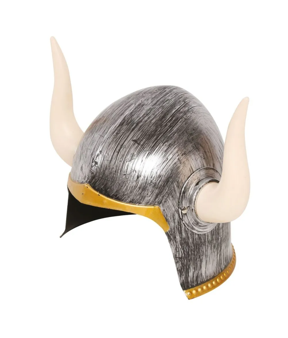 Vikingehjelm med horn