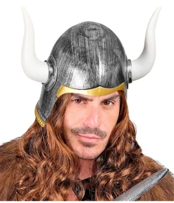 Vikingehjelm med horn
