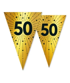 Vimpelguirlande 50 guld