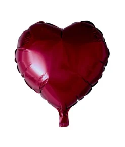 Vinrød folieballon, Hjerte