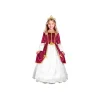 Vinrød prinsessekjole kostume