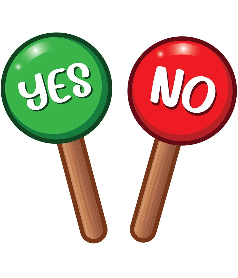 Yes og No skilte, 2 stk