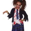 Zombie skolepige kostume